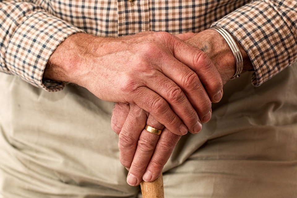 eldery man hands - How To Manage Dental Anxiety in Elderly Patients